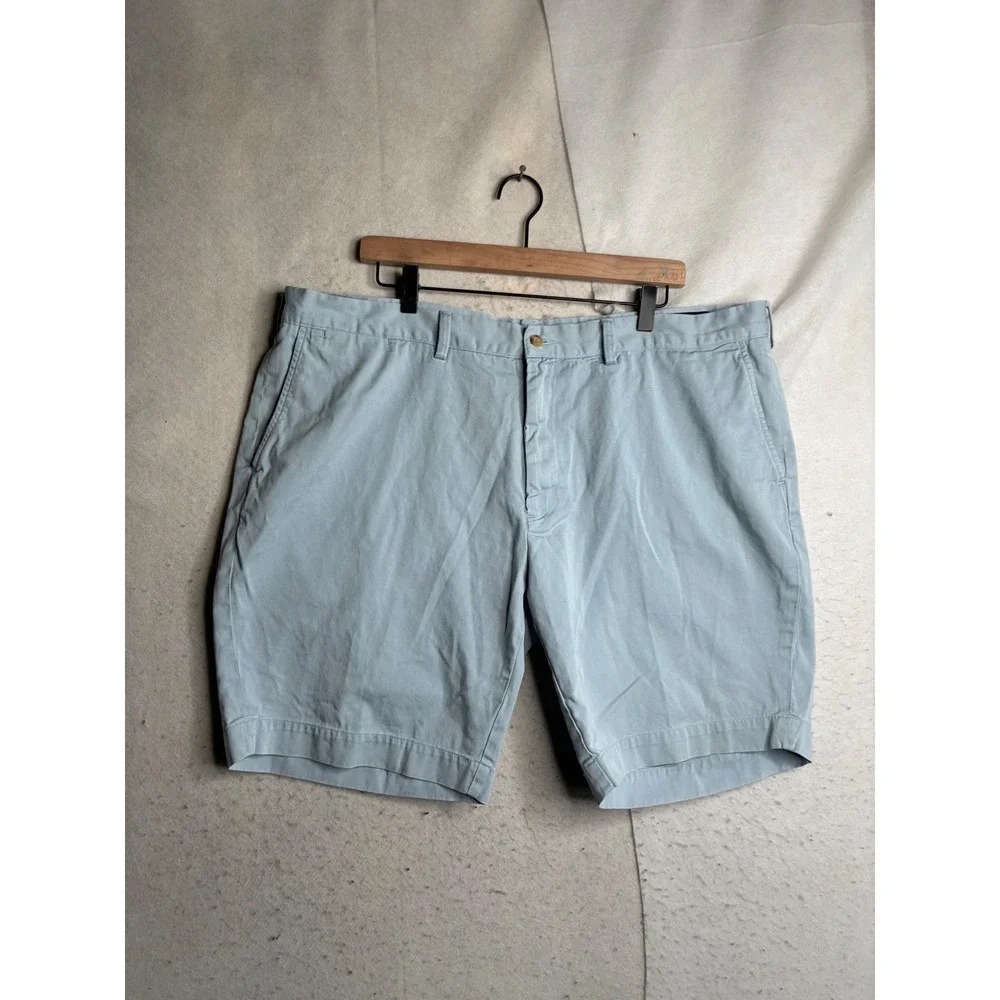 Polo Ralph Lauren Classic Fit 9 Mens Light Blue Cotton Twill Chino Shorts 42